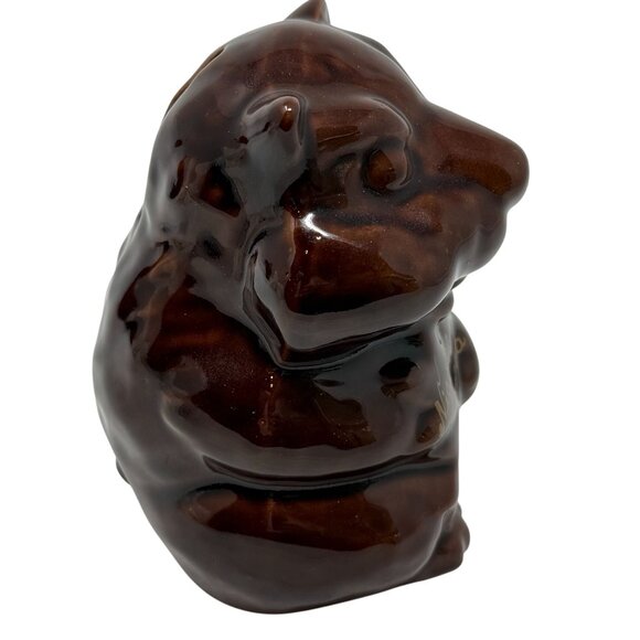 Niagara Falls Canada Ceramic Beaver McMaster Brown Clay Bank Kitschy CabinCore - Picture 4 of 7